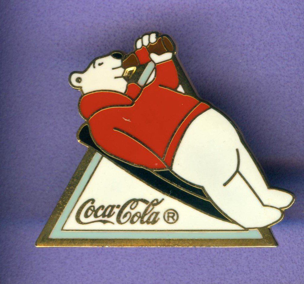 Coca-Cola Plaketten & Abzeichen: Coca Cola   EISBÄR – Gebraucht aus Winterthur von Sammleroase