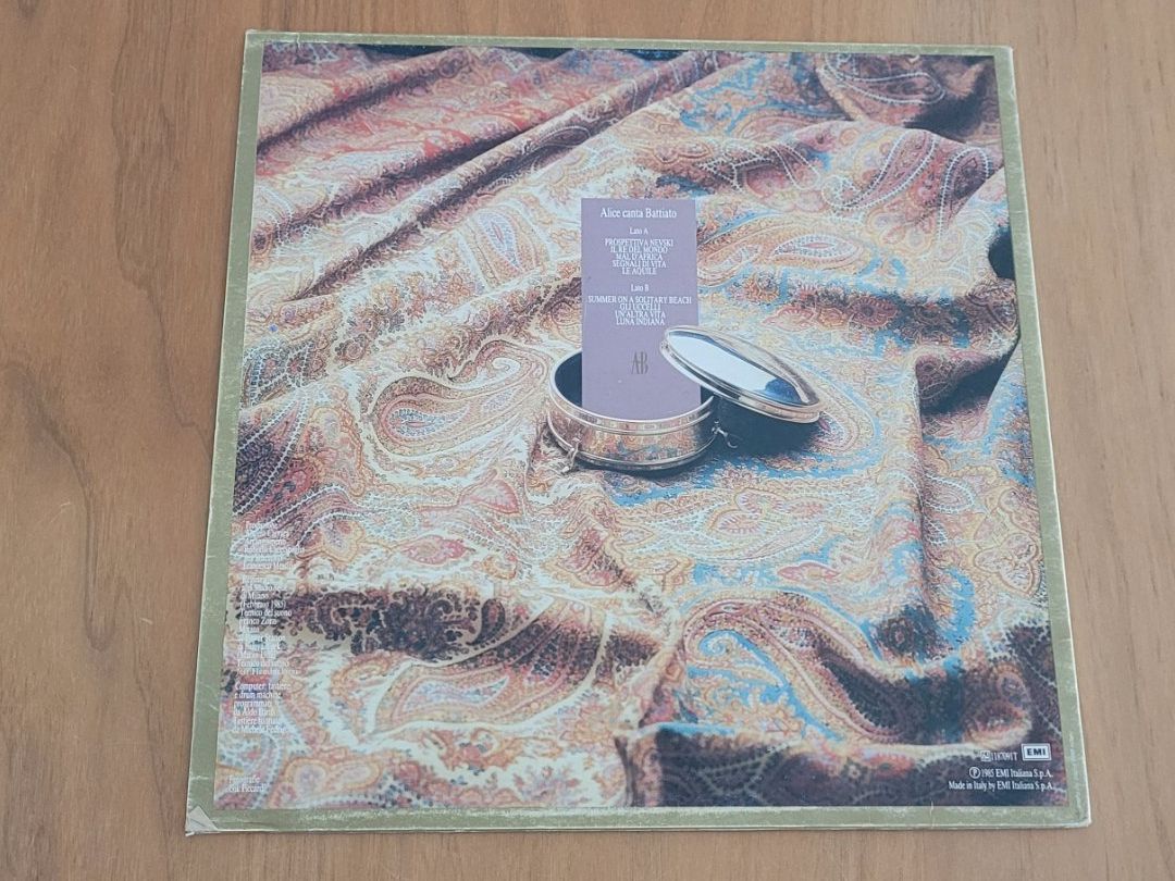 Dischi in vinile: LP  Alice – Usato da Martigny venduto da MZ-67 1