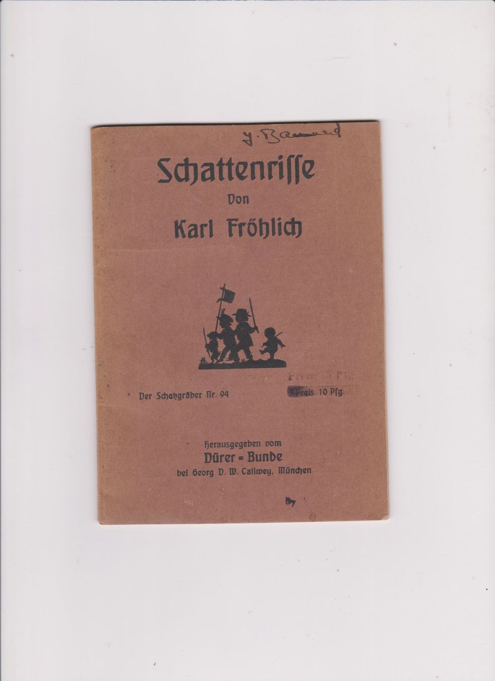 Libri: Buch Schattenriffe K. Fröhlich – Usato da Bex venduto da Canouille