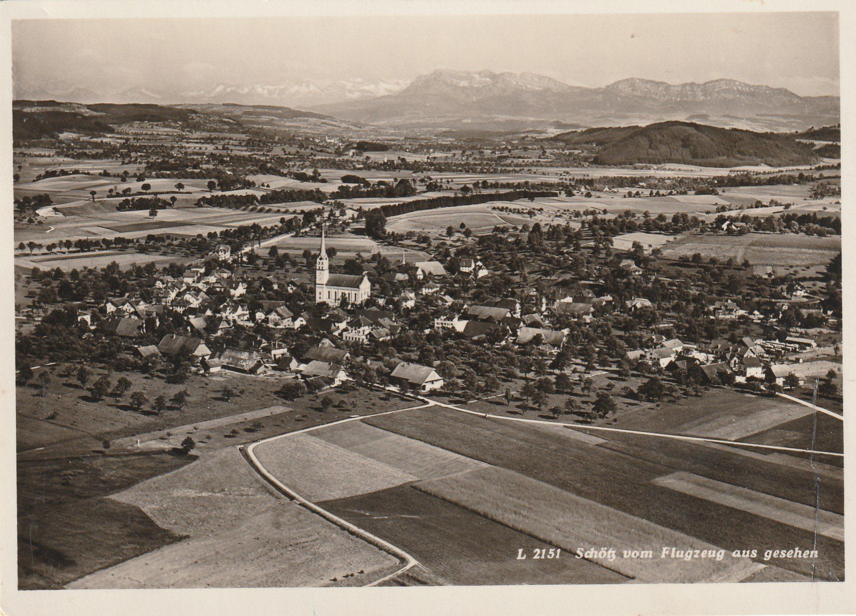 Cartes postales: Schötz Flugaufnahme – D'occasion à Rorschacherberg par fratovi2