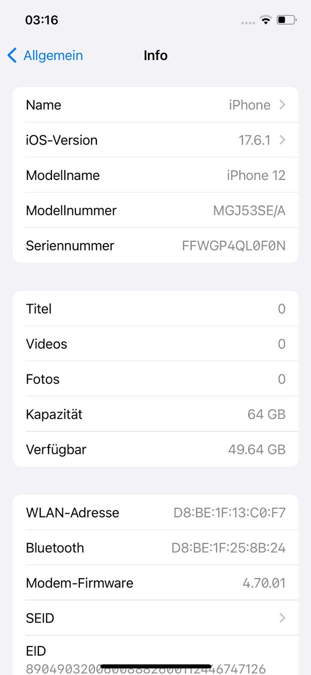 Apple Telefoni cellulari / Smartphones: iPhone 12 black 64 GB – Usato da Adliswil venduto da Musmusculus 2