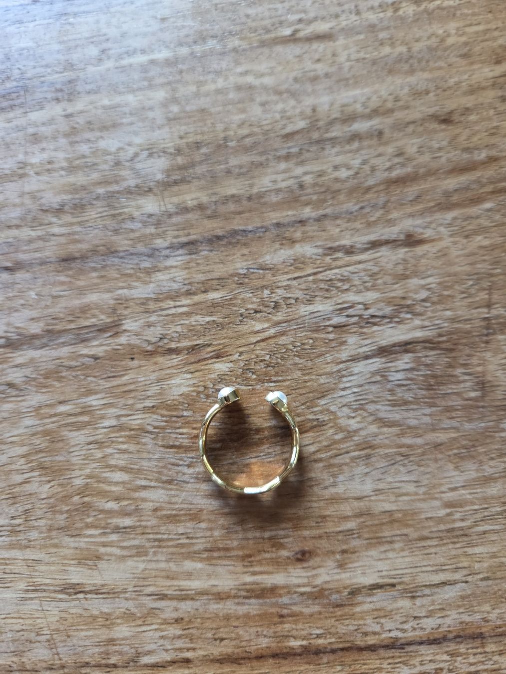Purelei Ringe: Goldener Purelei Damenring mit Perlen, offen – Neu (gemäss Beschreibung) aus Dürrenäsch von Fonsi_12 3