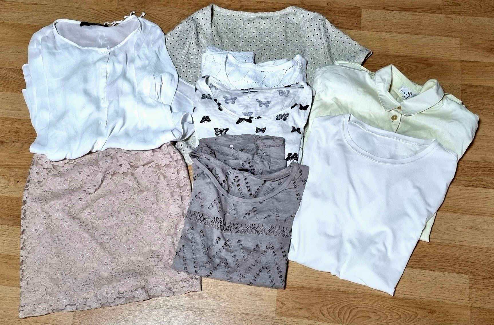 Lotti di vestiti: Kleiderpaket 8 Teile weiss / beige Gr. S/M – Usato da Effretikon venduto da lenalisa63