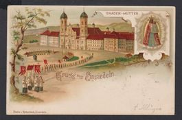 Einsiedeln    _    alte Ansichtskarte Litho von 1904