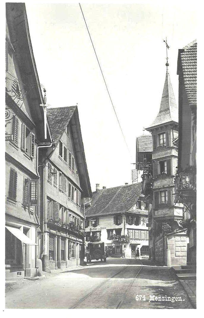 Cartes postales: AK MENZINGEN FELDPOST um 1930 OLDTIMER – D'occasion à Schlossrued par Aronliam