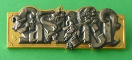 Basel Fasnachtsplakette Gold 2007 mit Nadel