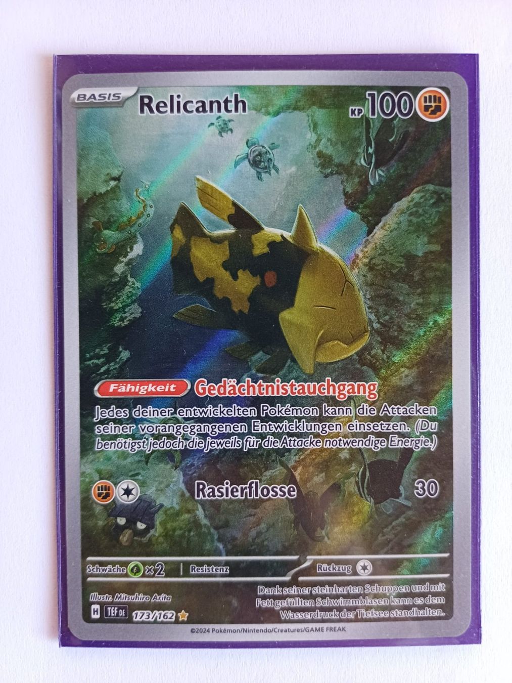 Pokémon Carte collezionabili: Relicanth DE (173/162) – Nuovo (secondo la descrizione) da Wolhusen venduto da LandorusTCG