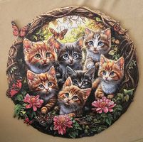 Holzpuzzle "Katzen" Grösse A3