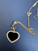 Collier Chopard Happy Hearts or rose 45 diamants comme neuf
