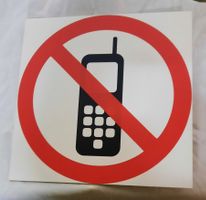 Handy Verbotsschild - Ideal fürs Büro, Neuwertig!