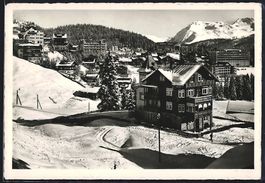 AK Ausser-Arosa, Ortspartie im Schnee
