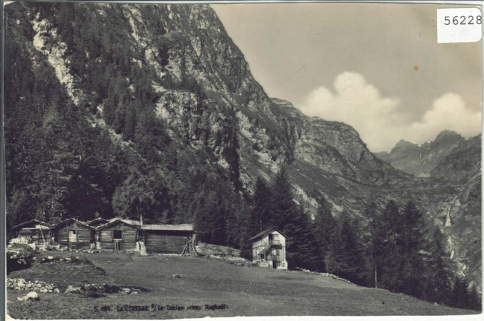 Cartoline postali: La Crettaz sur leTretien (chez Raphael) – Usato da Ettingen venduto da Kartenplanet