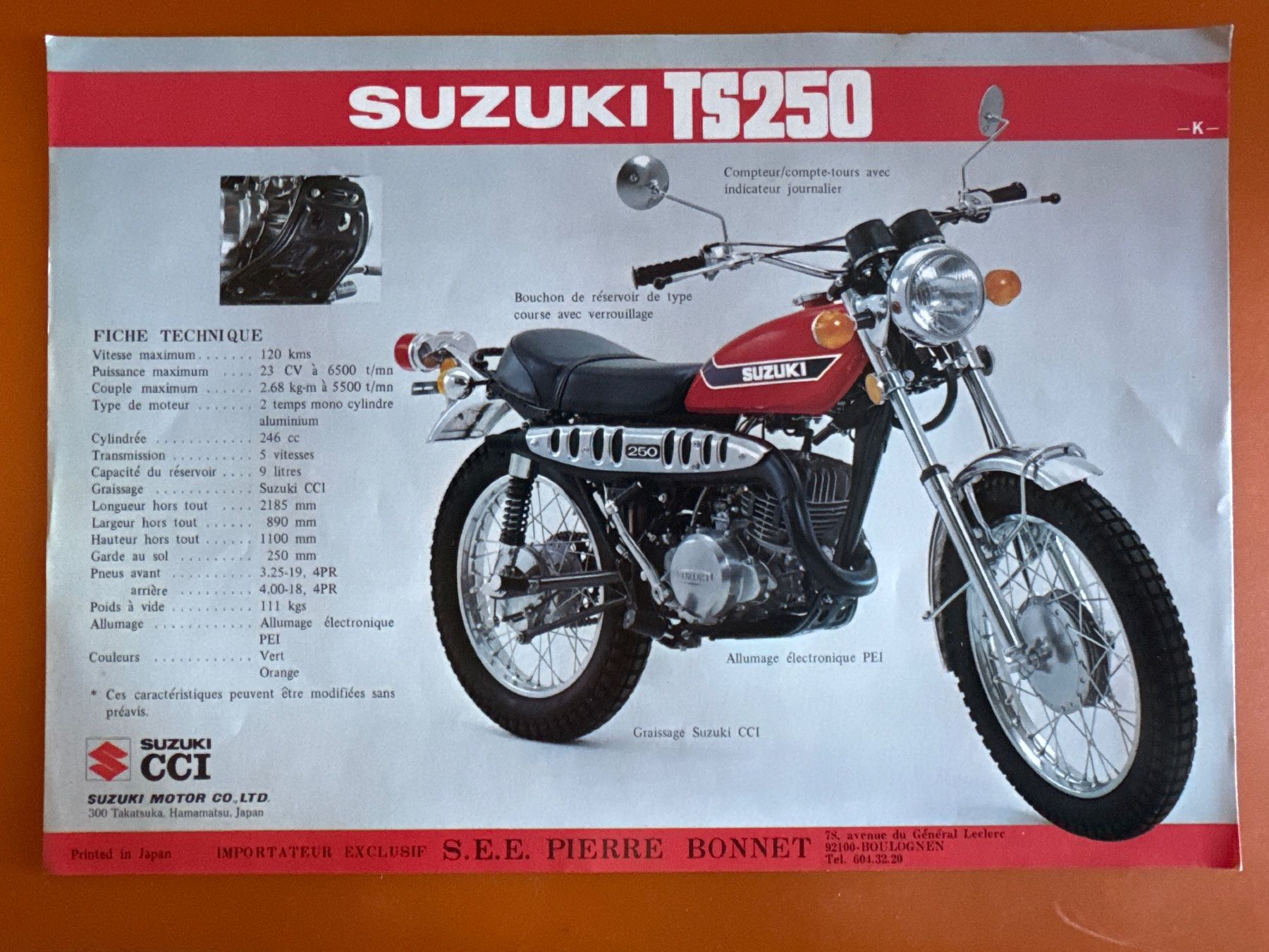 Suzuki Enduro: Suzuki TS250  /  TS 250 – Usato da Morrens VD venduto da kawah2