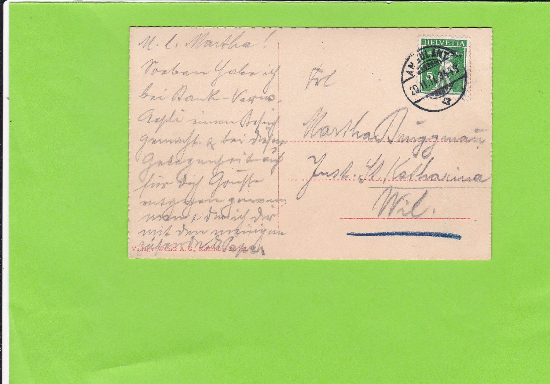 Cartoline postali: Rapperswil-Das Schloss – Usato da St. Peterzell venduto da neckertal 1