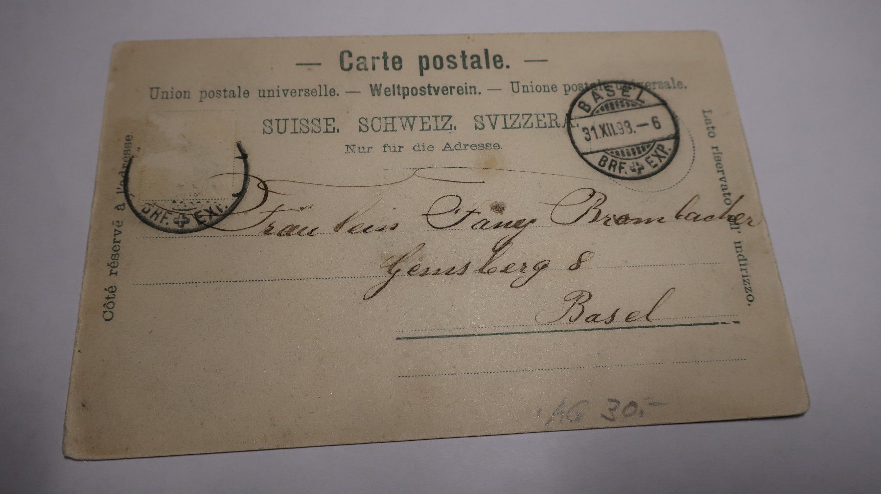 Cartoline postali: Gruss aus Rheinfelden 1899 – Usato da Cormoret venduto da Pascalll2001 3
