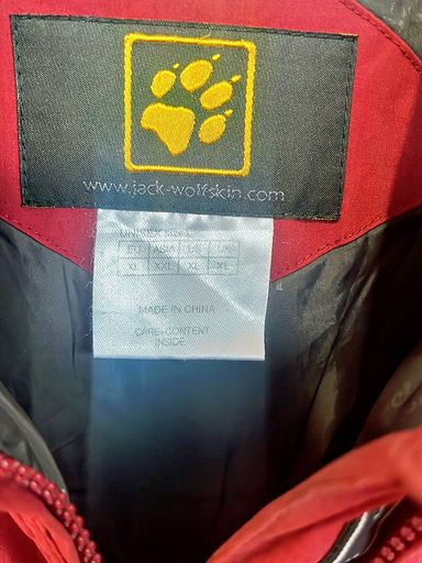 Jack Wolfskin Giacche: Jack Wolfskin Rote Windbreaker Jacke – Usato da Zug venduto da vinokilo 3