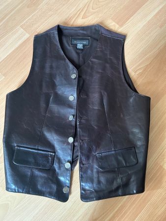 Leder Gilet braun Grösse L guter Zustand