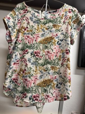 Leichte Damen Kurzarm Blusentop, 40, ONLY