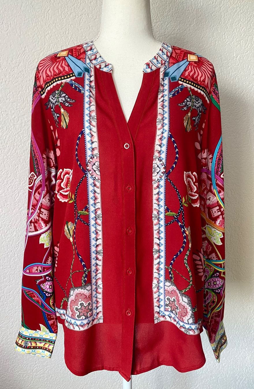 Desigual Blusen: Desigual Bluse aus Viskose Grösse M – Gebraucht aus Oberwil BL von Leni-Mischi