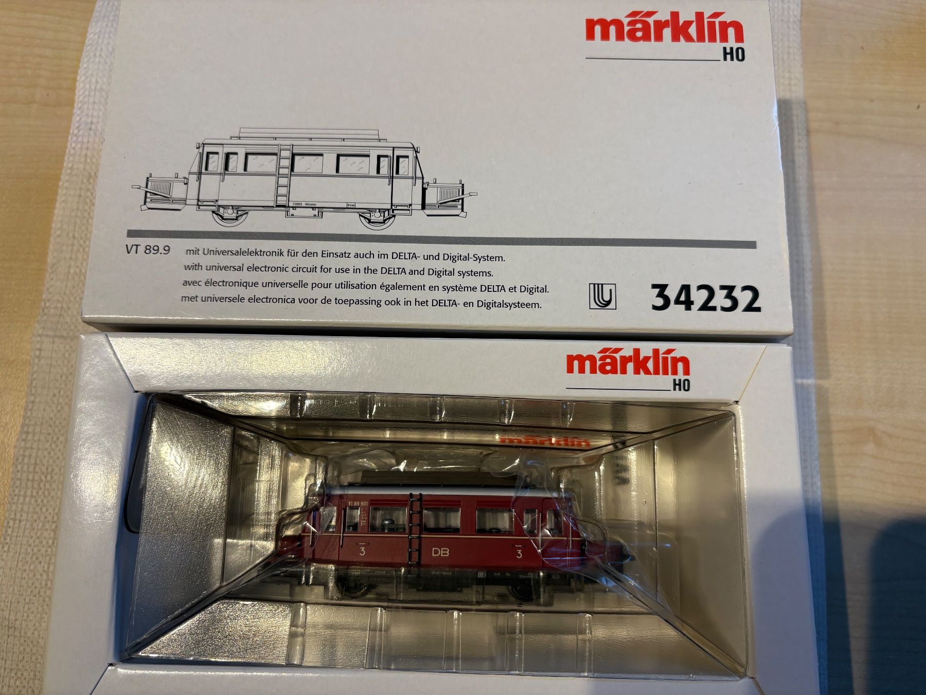 Märklin Modellini di ferrovie: Maerklin 34232 VT 89.9 – Nuovo e nell'imballaggio originale da Corcelles Payerne venduto da Pierre66 6