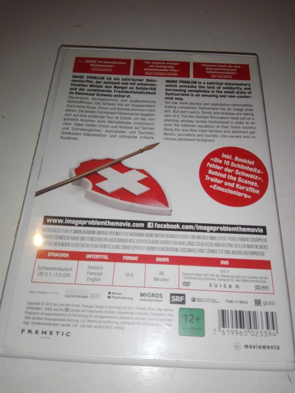 Tutti i DVDs: Die Schweiz hat ein Image Problem (Dokumentarfilm)    ©'2012 – Usato da St. Gallen venduto da elkapone 7