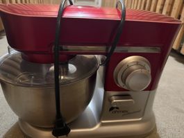 Küchenmaschine Ohmex rot mit Zubehör gebraucht