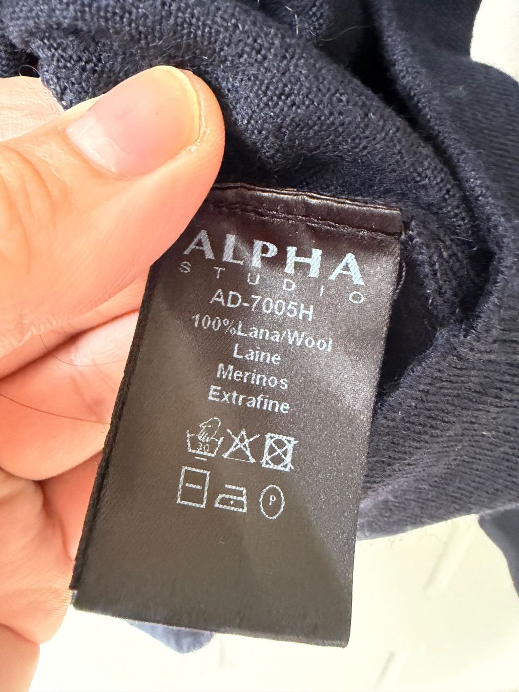 Maglioni & Felpe: Alpha Studio Strickpullover Schleife, Gr. M, Dunkelblau – Nuovo (secondo la descrizione) da Brütten venduto da Rod816 3