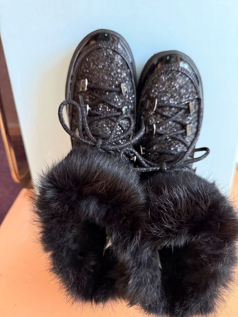 Scarpe da donna: ChiaraFerragni black glitter  boots Gr. 38 – Usato da Pfäffikon ZH venduto da Margot1 1