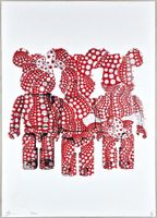 Death NYC Ltd Ed Pop Art Druck "  Kusama Pumpkin Bearbrick