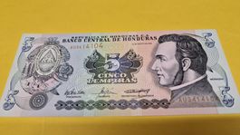 Honduras 5 Lempiras Banknote - Selten & Sammlerstück!2004