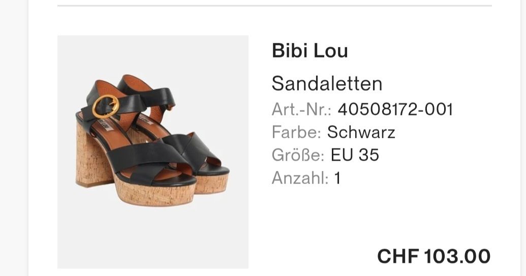Scarpe da donna: bibi lou plateau sandallen Gr. 35 – Nuovo (secondo la descrizione) da Bolligen venduto da cla_856t 3