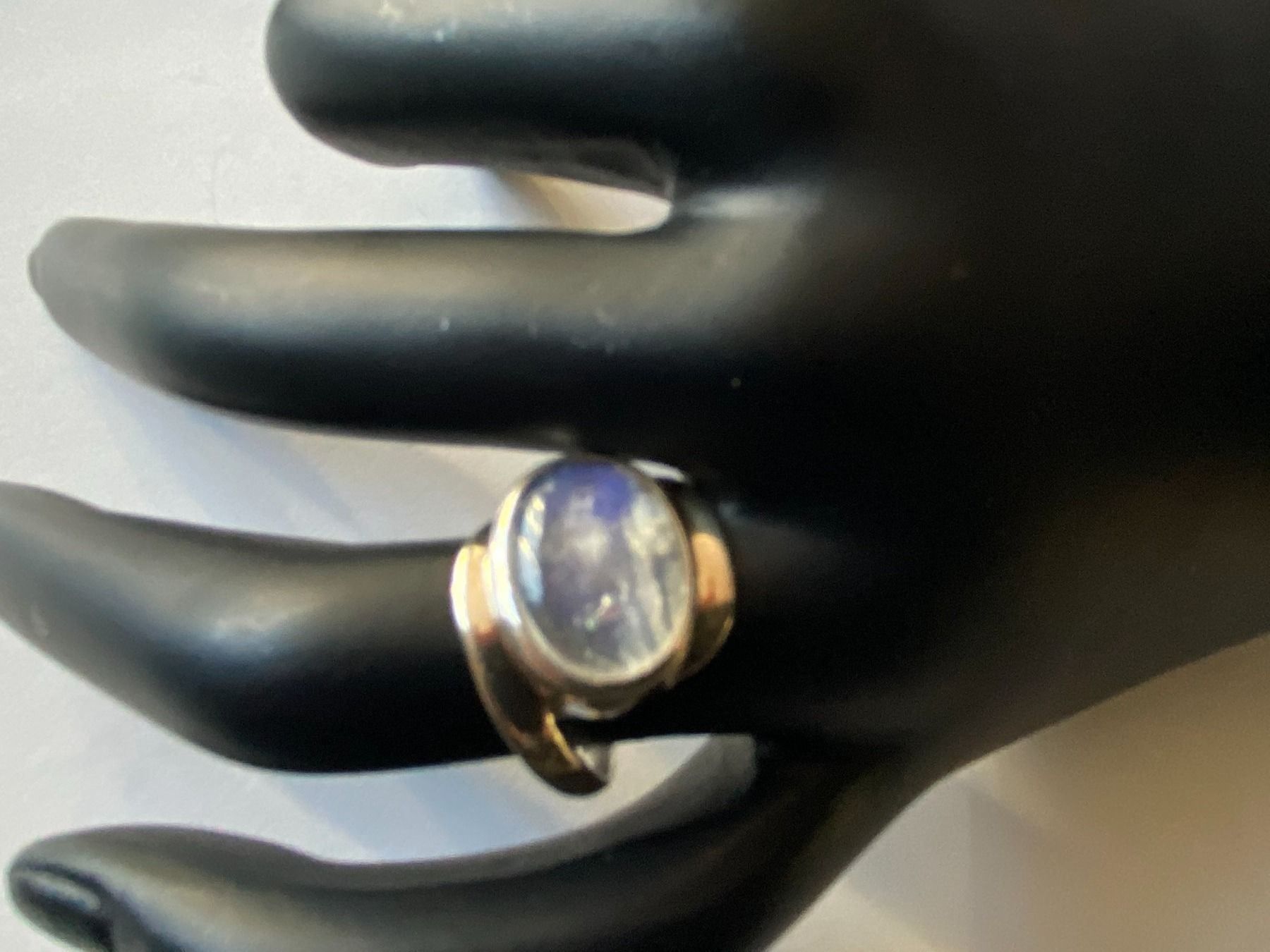 Anelli: Ring, Silber/Labradorit, Durchm.54mm(35) – Nuovo (secondo la descrizione) da Muri b. Bern venduto da Silberqualle
