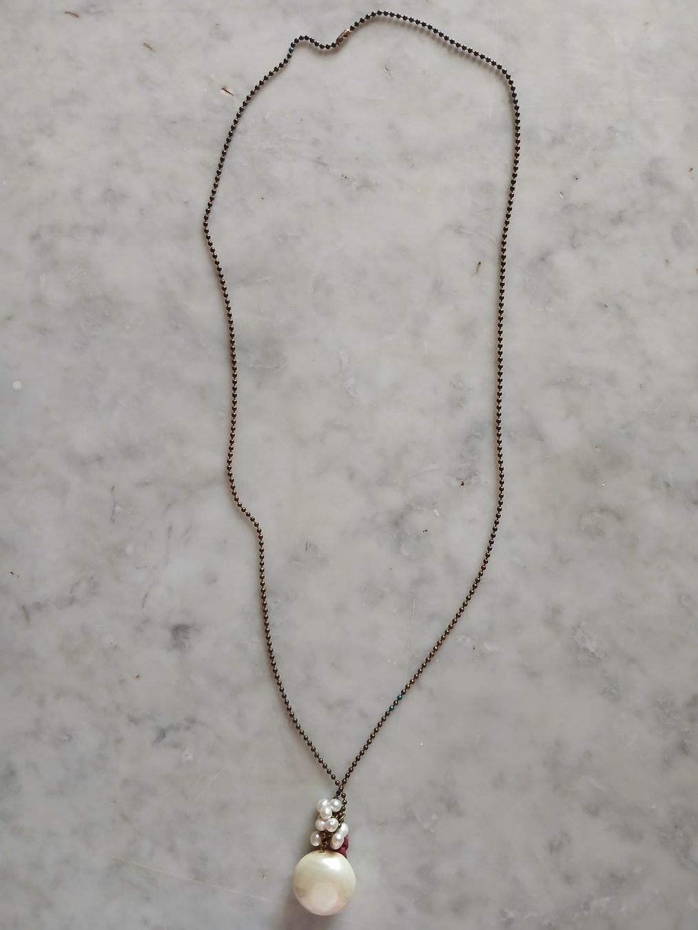 Colliers: Collana con pendente grande perla – D'occasion à Baar par fla_v78d