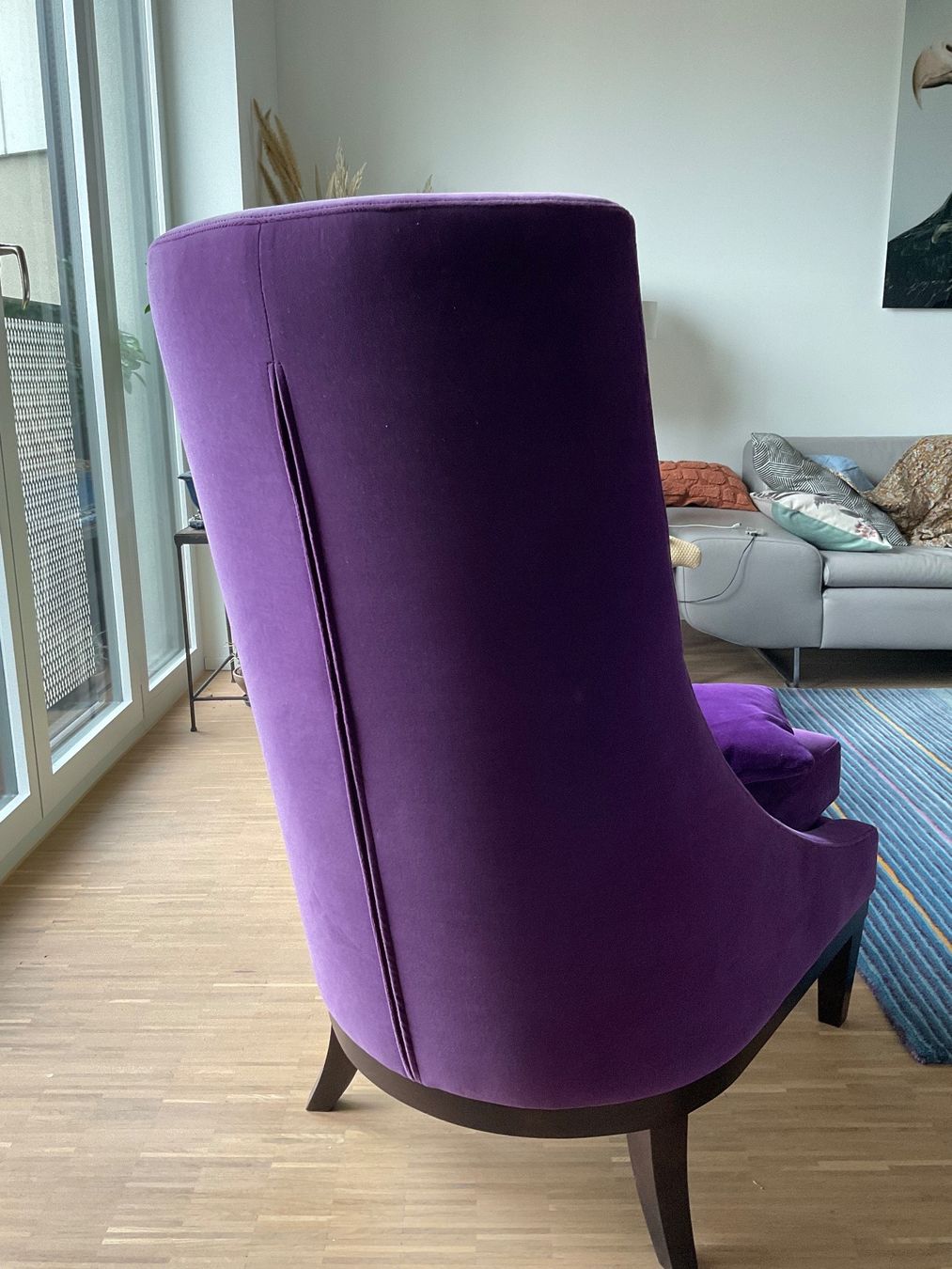 Pfister Poltrone: Poltrona in tessuto viola – Usato da Zürich venduto da alpha69 2