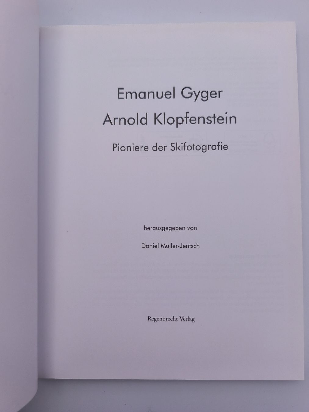 Bücher: EMANUEL GYGER - ARNOLD KLOPFENSTEIN - – Gebraucht aus Goldach von Gaip 3