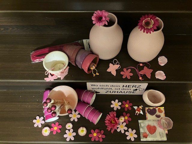 Tutte le decorazioni: diverse deko in rosa-pink – Usato da Schwarzenberg LU venduto da kindler007 1