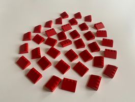 LEGO - 38 - ROTE - DACHSTEINE - 4 X 3