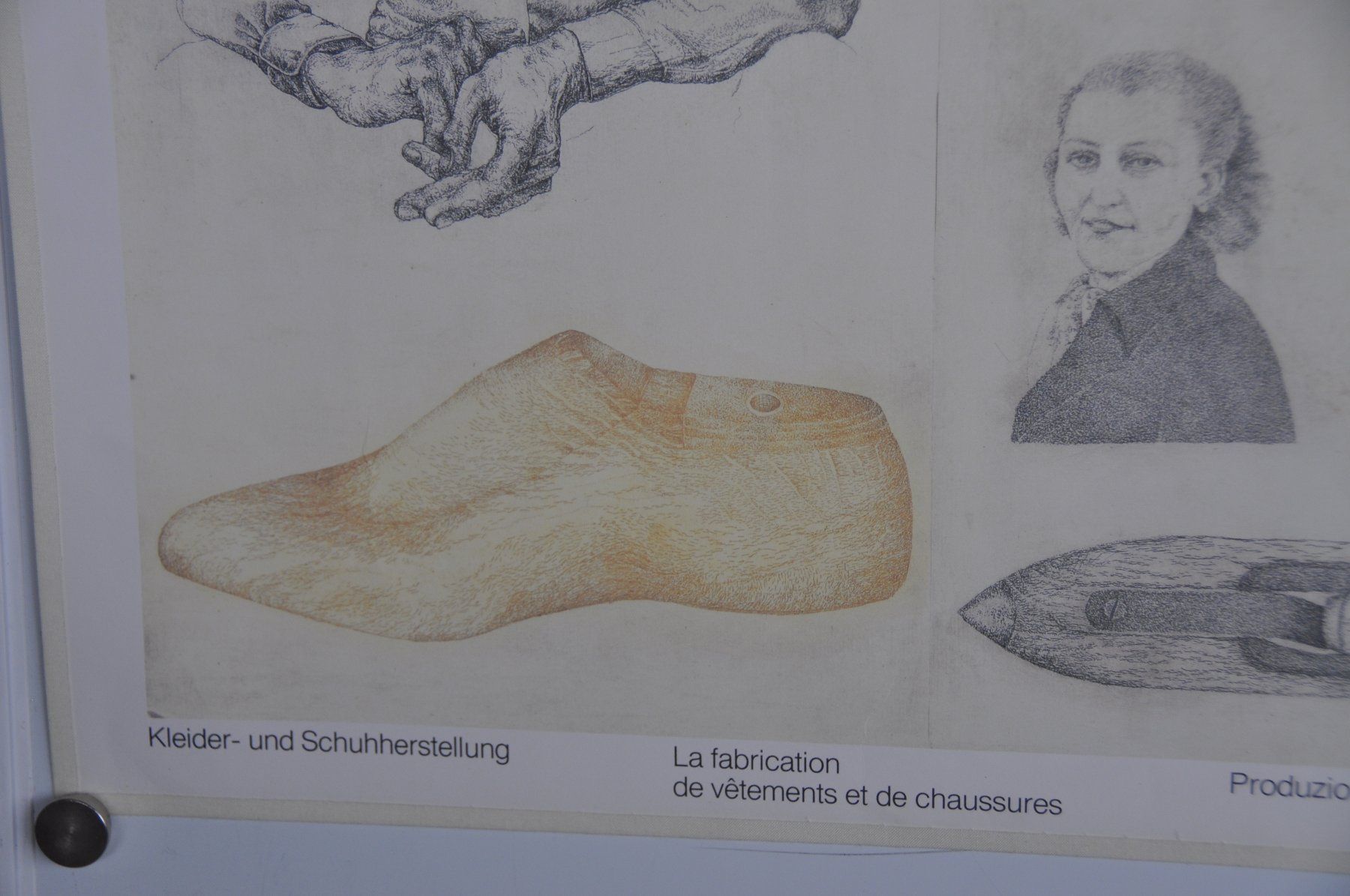 Foto & Immagini: Schulwandbild Kleider + Schuhherstellung – Usato da Härkingen venduto da sammelbecken 3