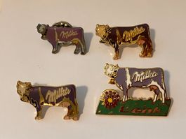 4 Pin Milka Kuh Schokolade