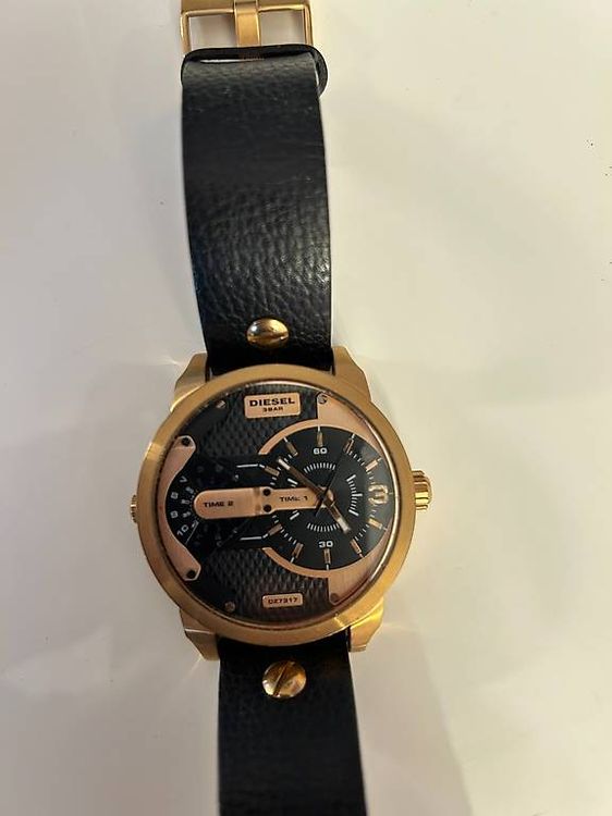 Orologi: Diesel Armbanduhr ( Bronze & schwarzes Lederarmband ) – Usato da Küttigen venduto da mar_l2mv 2