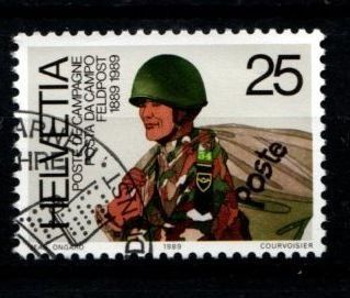 Tutti i francobolli: 1989 -100 Jahre Schweiz. Feldpost – Usato da Schaffhausen venduto da poststamp