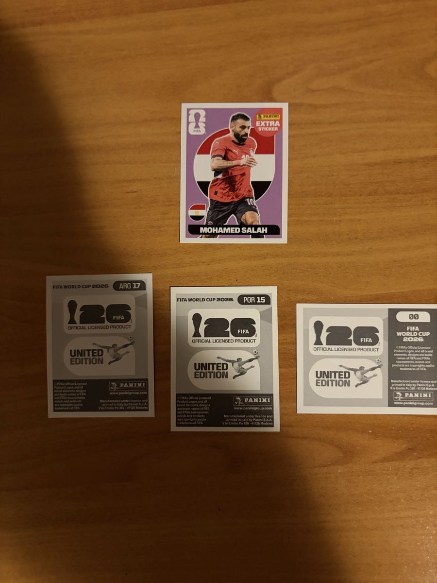 Panini Carte collezionabili: Panini VM 2026 Ronaldo, Messi, 00, Salah EXTRA – Nuovo (secondo la descrizione) da sorens venduto da Adr_z78t 1