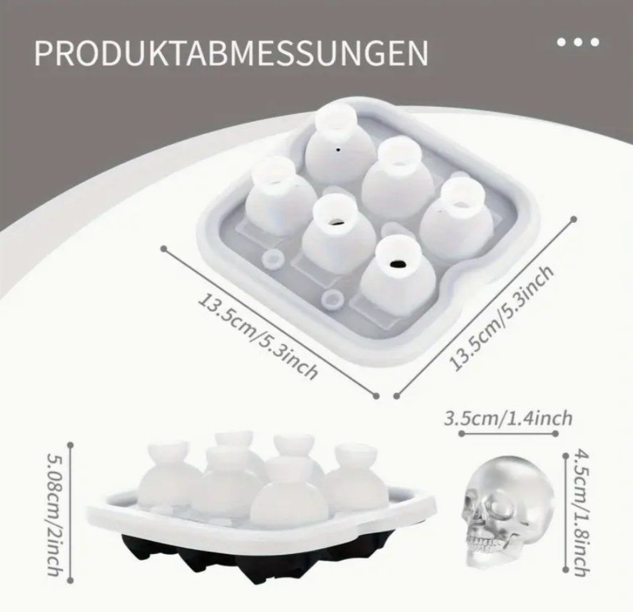 Teglie da forno: Coole Totenkopf Eiswürfelform – Nuovo e nell'imballaggio originale da Dintikon venduto da Vexi 1