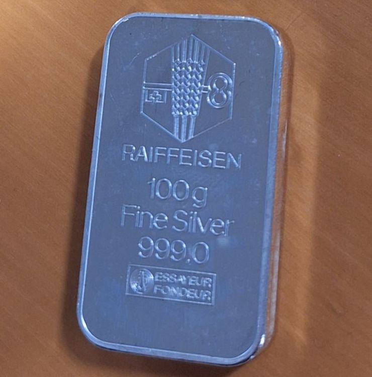 4 Unzen Silberbarren – Motiv „100 Dollar Schein“ 2013, Mit Box Und Zertifikat