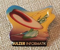 E180 - Pin SULZER Informatik Kunst Pin