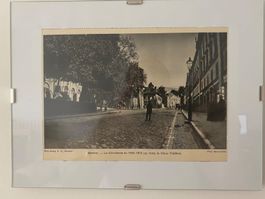 « Genève – La Corraterie en 1865-1870 (au fond, le Vieux Thé