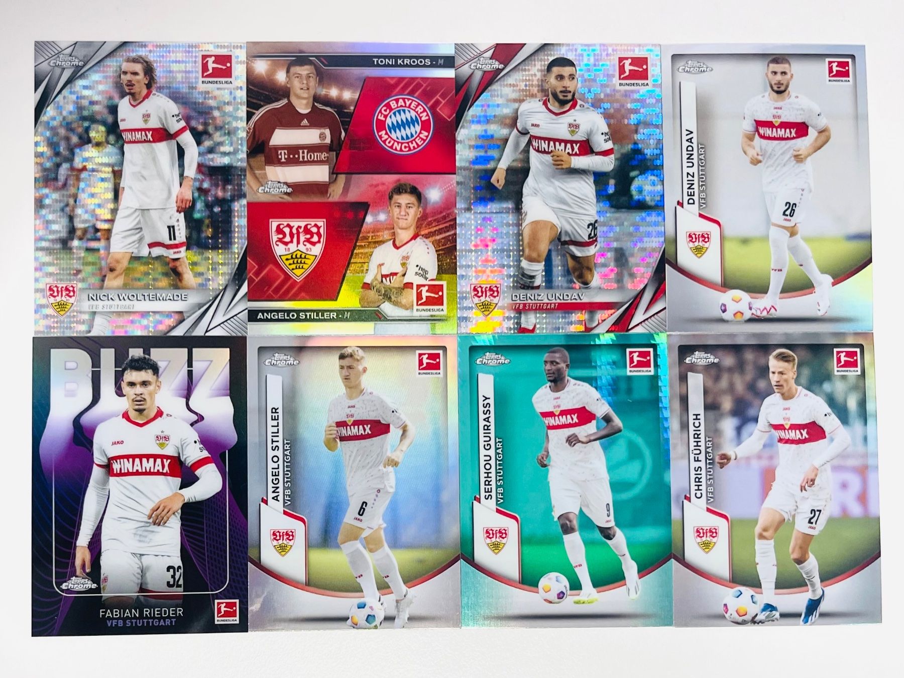 Topps Carte collezionabili: 2025 Topps VFB Stuttgart (Woltemade Kroos Rieder Undav) – Usato da Zofingen venduto da collect.supply