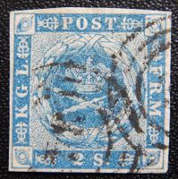Dänemark Kat. 3 gest. 1854 Kat. 50 Euro
