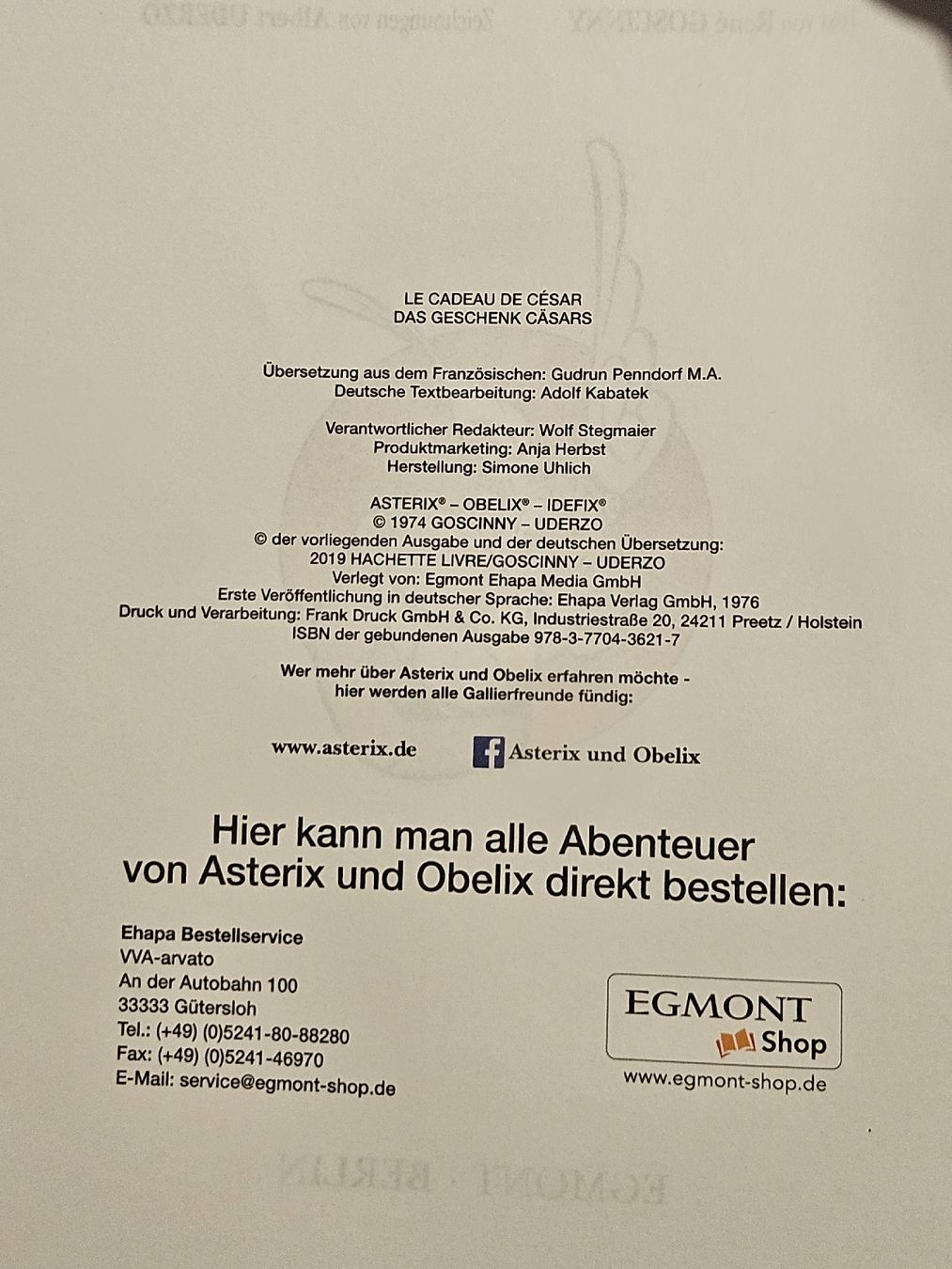 Fumetti: Asterix und Obelix Band 21 : Das Geschenk Cäsars – Usato da Oberdorf BL venduto da BaldenEagle 1
