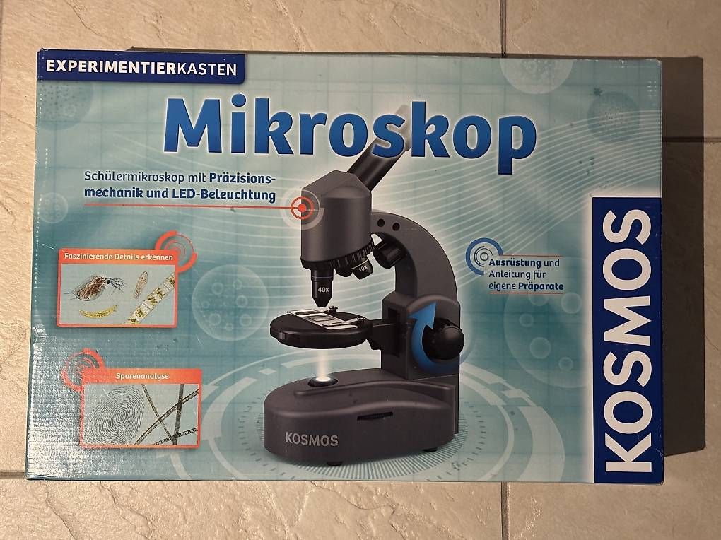 Mikroskopie: Experimentierkasten mit Mikroskop, von Kosmos – Gebraucht aus Hettlingen von AidaNova 1